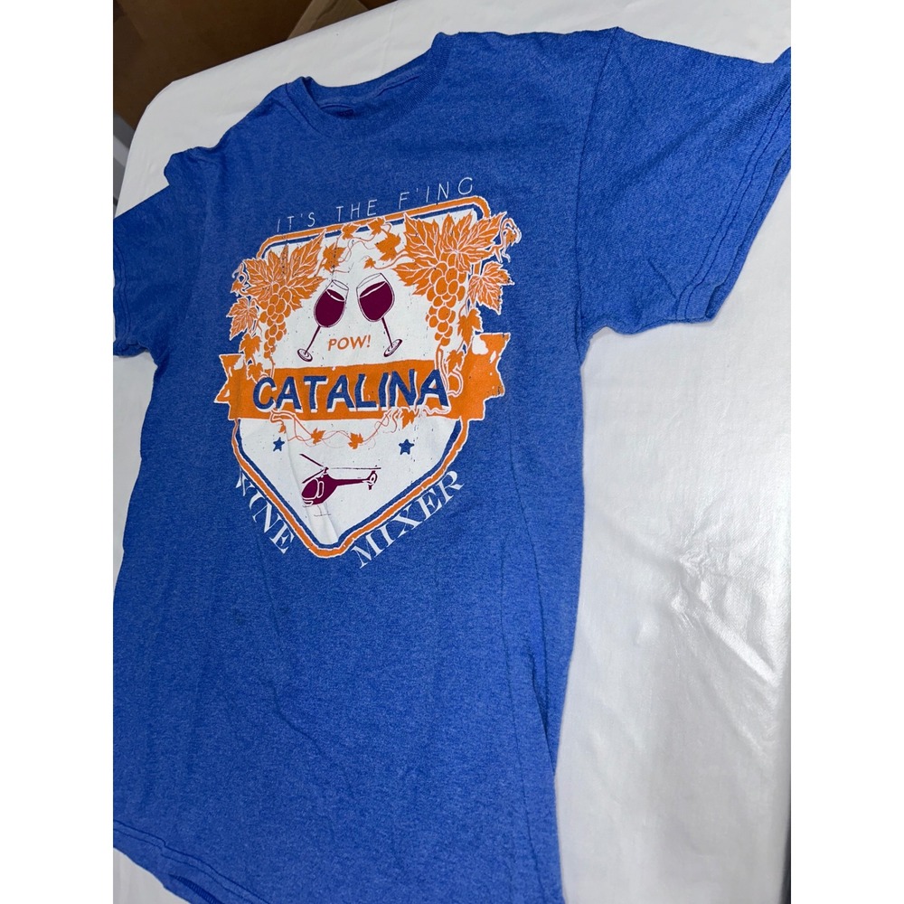 Step Brothers Catalina Wine Mixer Graphic Tee Blue Heather Short Sleeve Small‎ - Picture 3 of 4